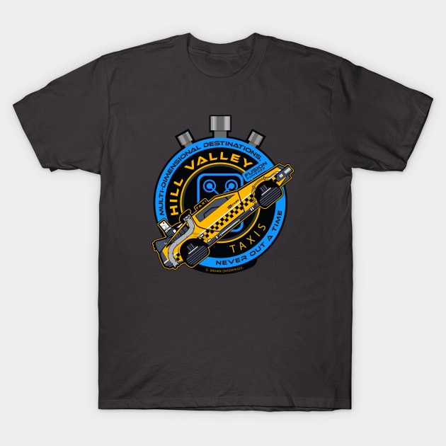 Hill Valley Taxi Company T-Shirt by DeepDiveThreads